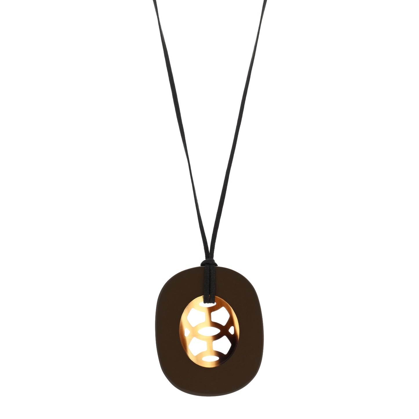 Lacquered Buffalo Horn Lift Necklace GM