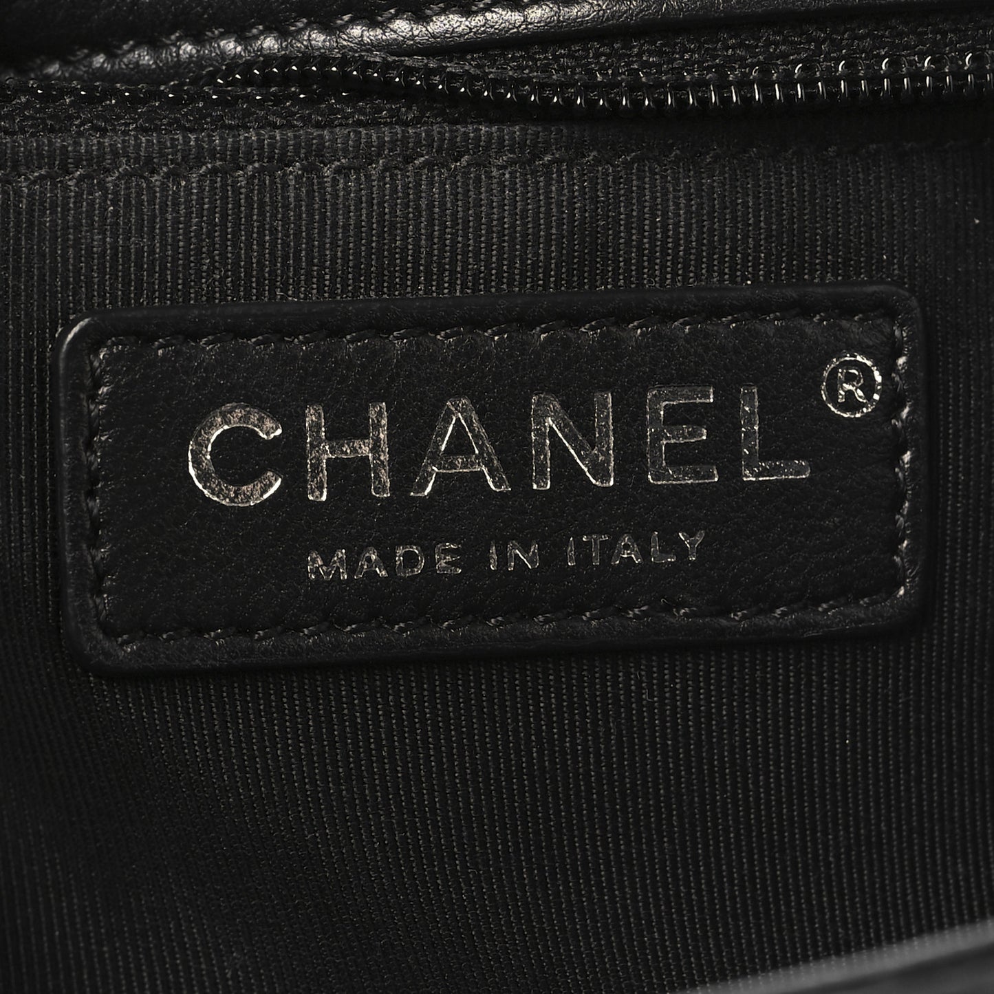 Calfskin Quilted Small Frame In Chain Flap Black