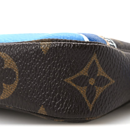 Louis Vuitton Monogram 2019 Christmas Animation Mini Venice Pochette Accessories Blue 10 of 10