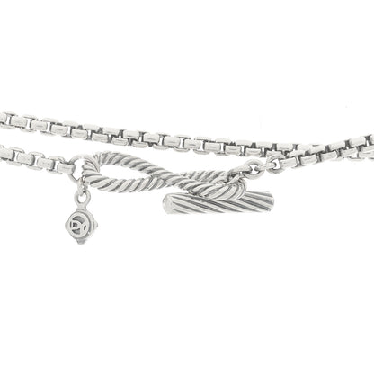 David Yurman Sterling Silver Citrine Infinity Necklace 4 of 5