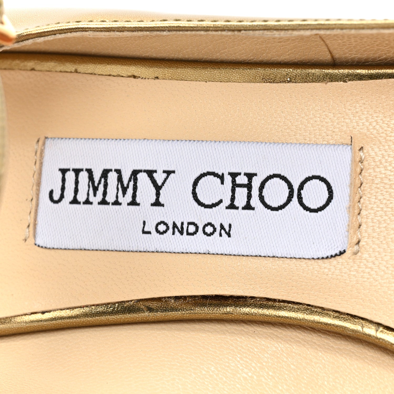 Jimmy Choo Mirror Calfskin Marlowe Pumps 36.5 Light Honey 8 of 12