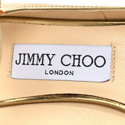 Jimmy Choo Mirror Calfskin Marlowe Pumps 36.5 Light Honey 8 of 12