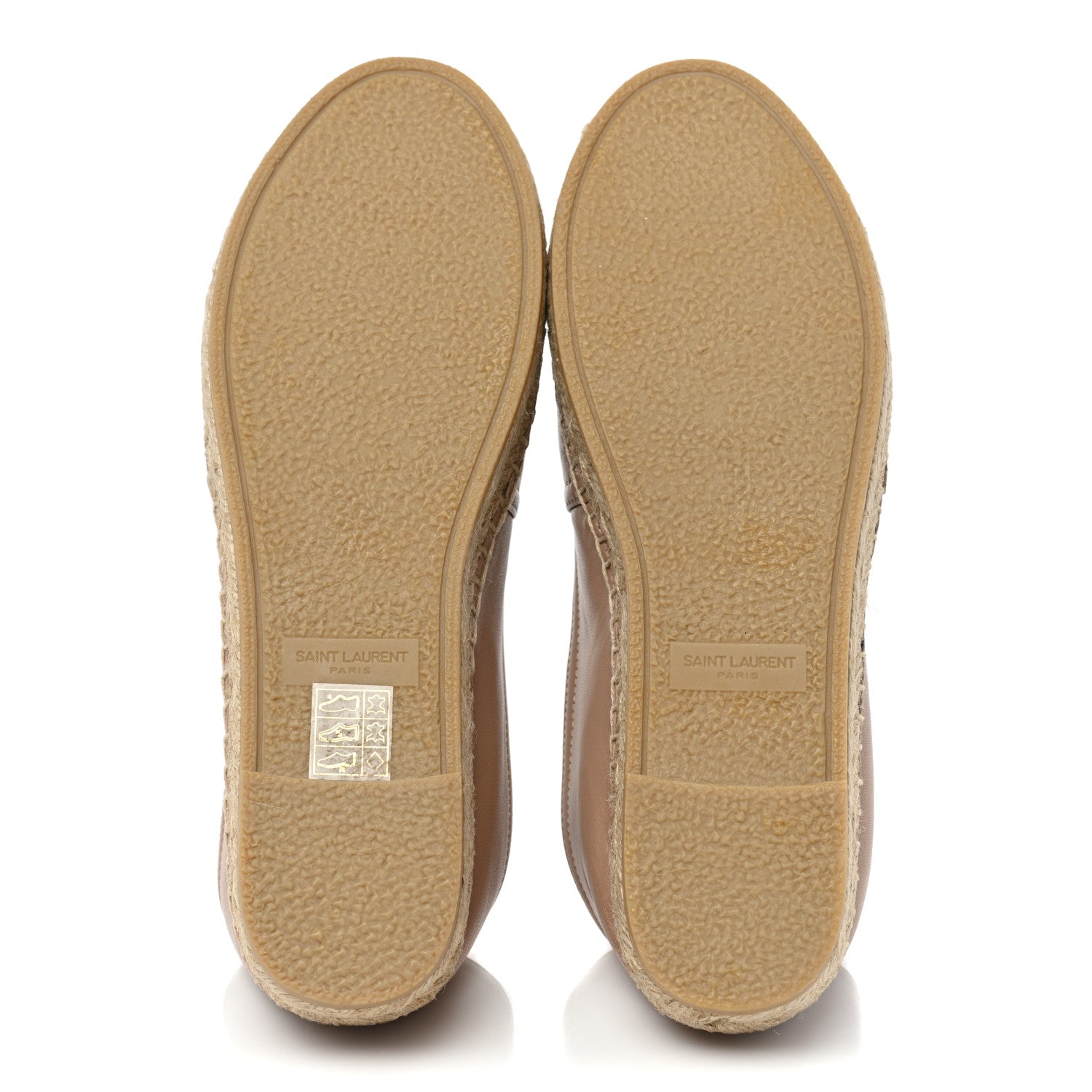 Saint Laurent Lambskin Monogram Espadrilles 36 Nude 5 of 9