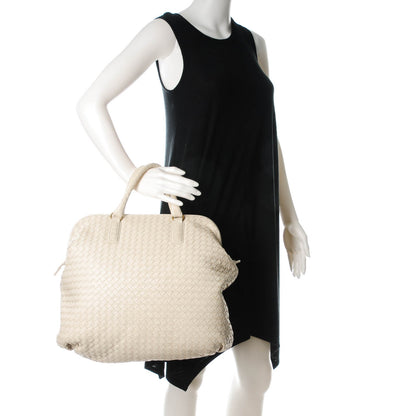 Bottega Veneta Nappa Intrecciato Frame Tote Colonial 2 of 8