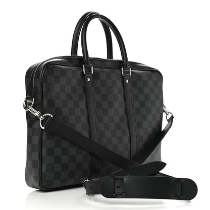 Louis Vuitton Damier Graphite Porte Documents Voyage PM 3 of 10