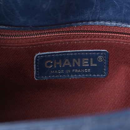 Chanel Glazed Calfskin Quilted Medium Coco Soft Flap Navy 6 of 8