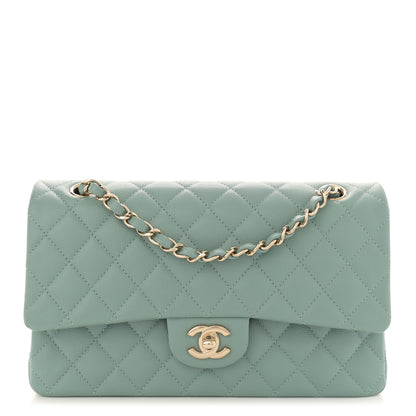 Chanel Caviar Quilted Medium Double Flap Light Blue 1 of 10
