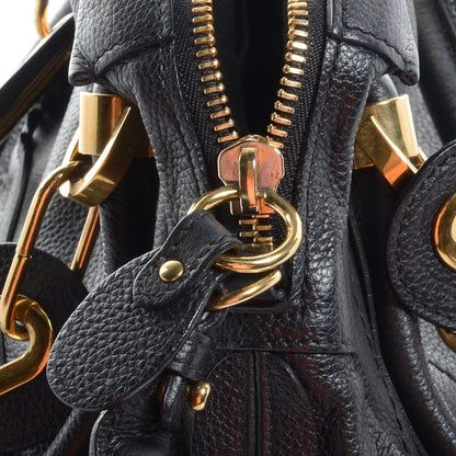 Chloe Grained Calfskin Small Paraty Black 5 of 9