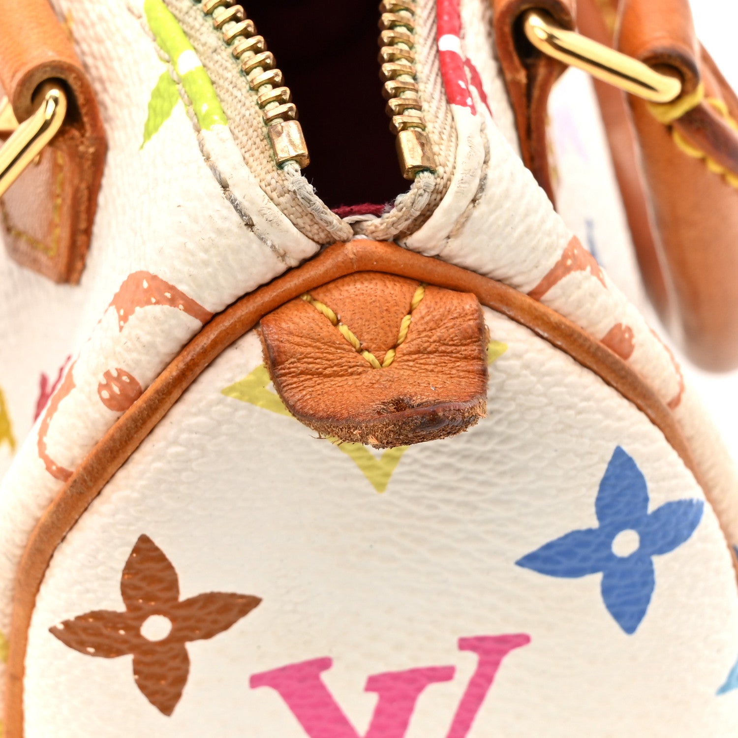 Louis Vuitton Monogram Multicolor Mini Sac HL Speedy White 11 of 19