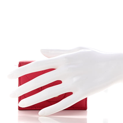 Chanel Caviar Quilted Double Flap Wallet Pink 2 of 12