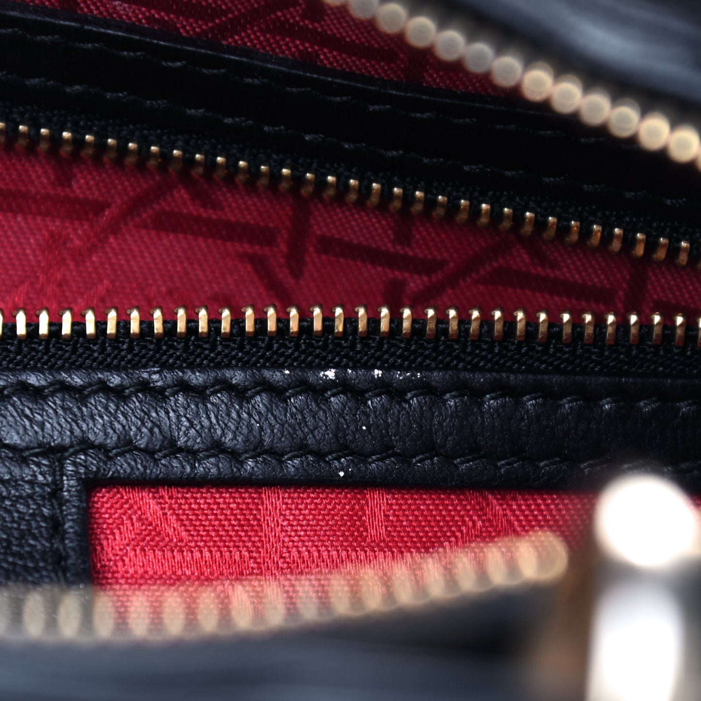 Lambskin Cannage Large Lady Dior Black