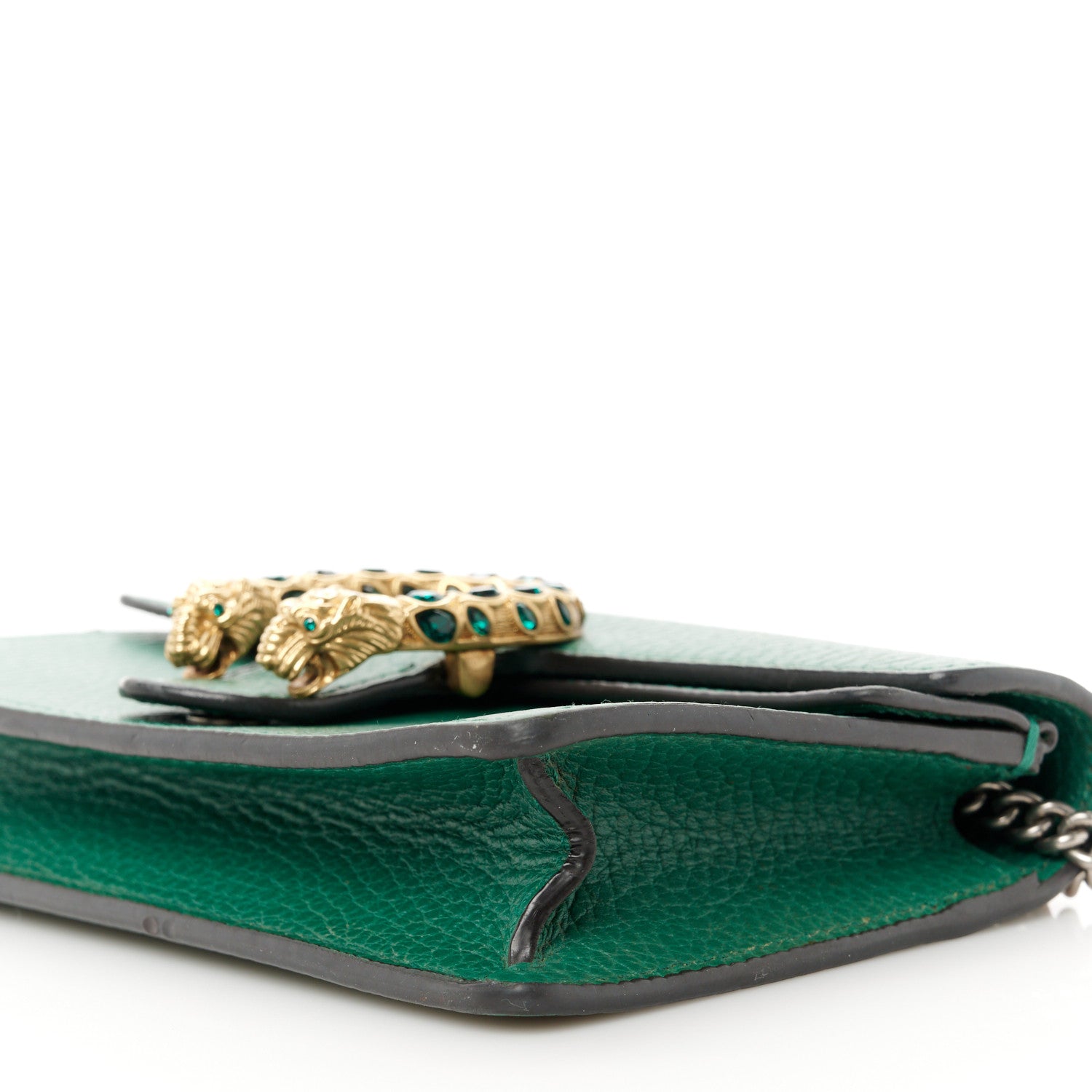 Gucci Calfskin Super Mini Dionysus Shoulder Bag Emerald 9 of 9
