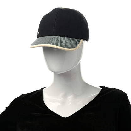 Hermes Cotton Tess Pop Cap 58 Bleu Minuit Marine 2 of 9