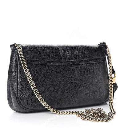 Gucci Pebbled Calfskin Medium Soho Flap Crossbody Black 3 of 11