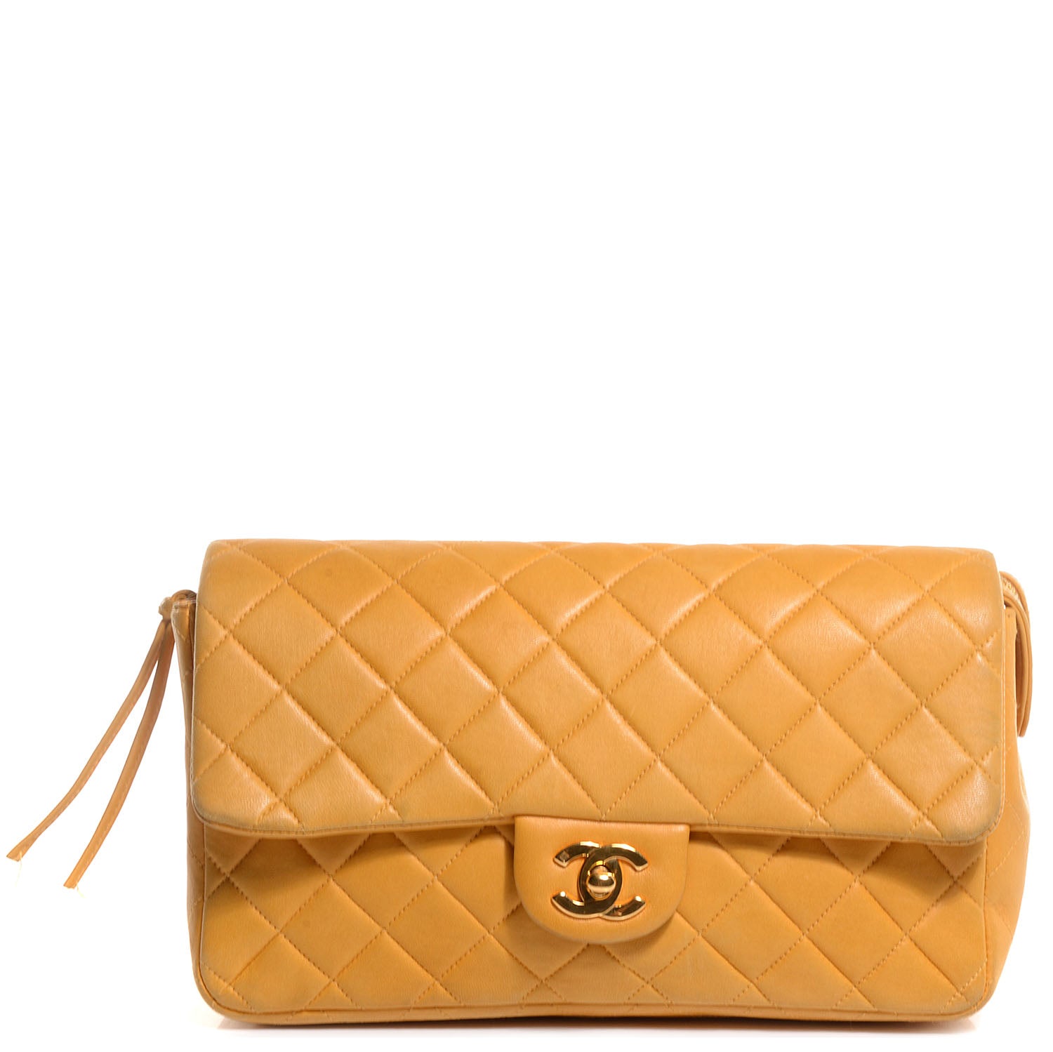 Chanel Lambskin Quilted Backpack Mango 1 of 11