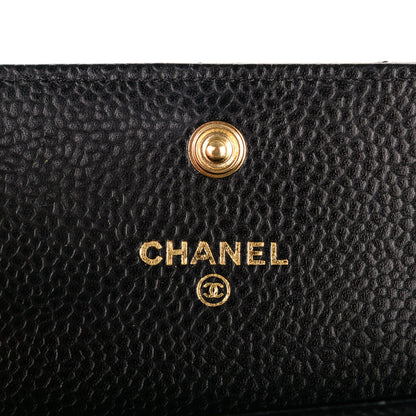 Chanel Caviar Quilted Flap Card Holder Black 6 of 8