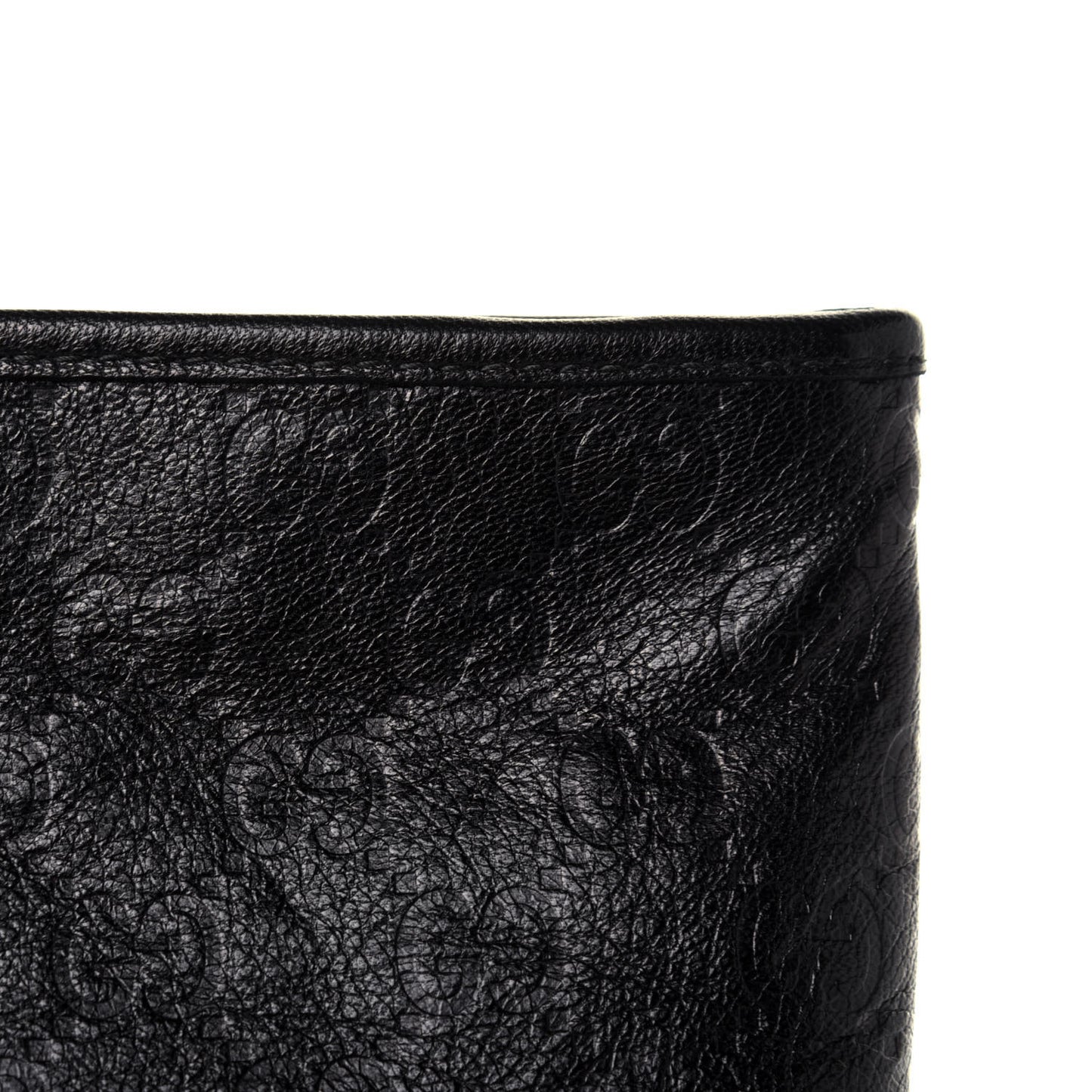 Guccissima Flat Messenger Bag Dark Brown