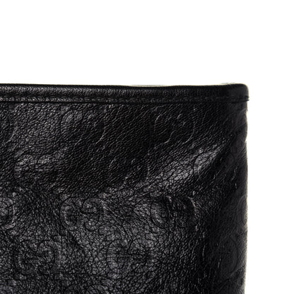 Gucci Guccissima Flat Messenger Bag Dark Brown 10 of 13