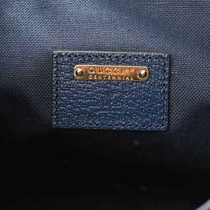 Gucci GG Supreme Kaleidoscope Calfskin Script Logo Gucci 100 Bucket Drawstring Bag Blue Orange Multicolor Blue Agata 7 of 11