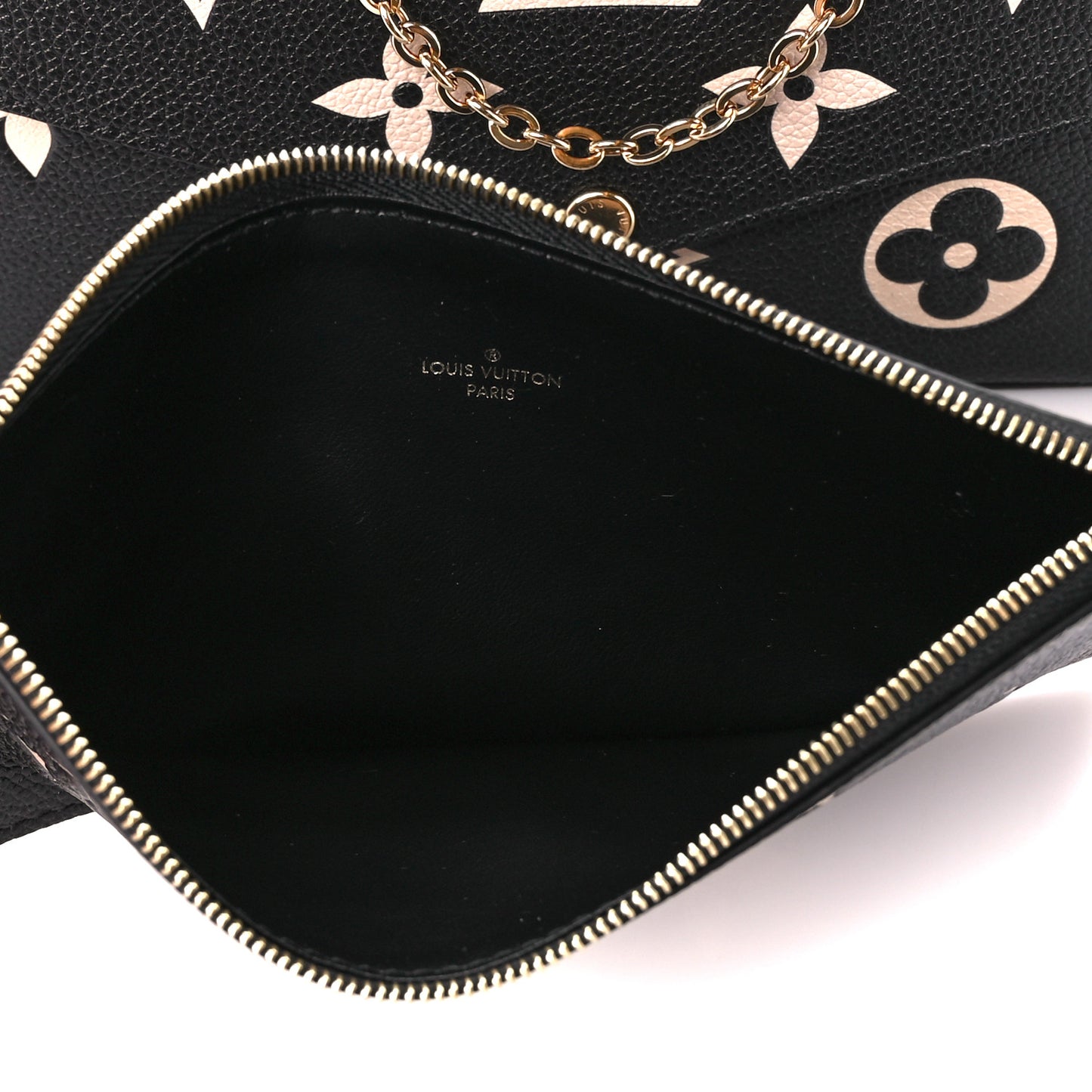 Empreinte Monogram Giant Felicie Pochette Black Beige