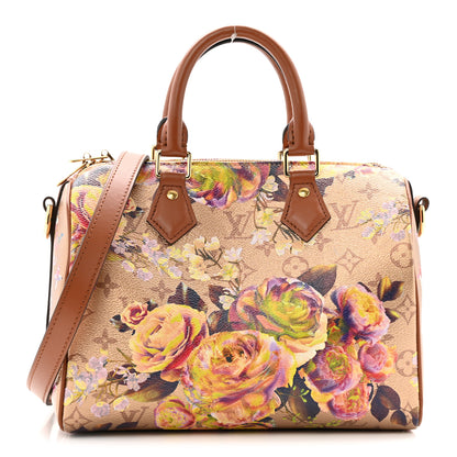 Louis Vuitton Metallic Monogram LV Garden Speedy Bandouliere 25 Gold 1 of 10