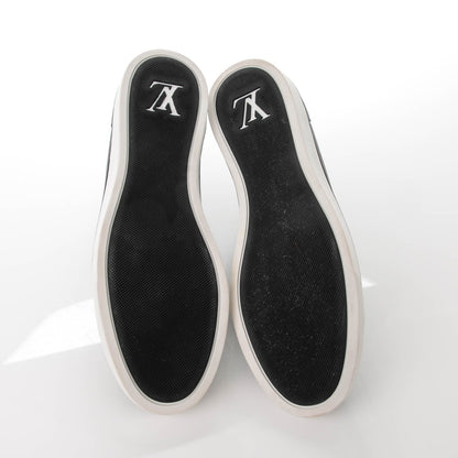 Louis Vuitton Calfskin Punchy Love Patch High Top Sneakers 38 Black 5 of 6