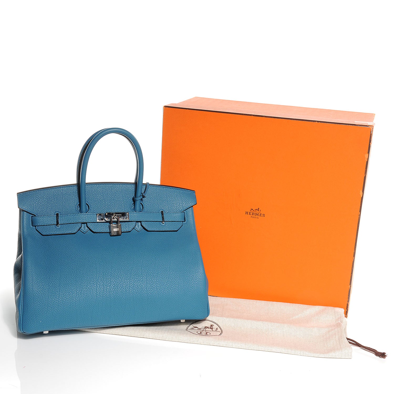 Hermes Togo Birkin 35 Cobalt Bleu 5 of 10