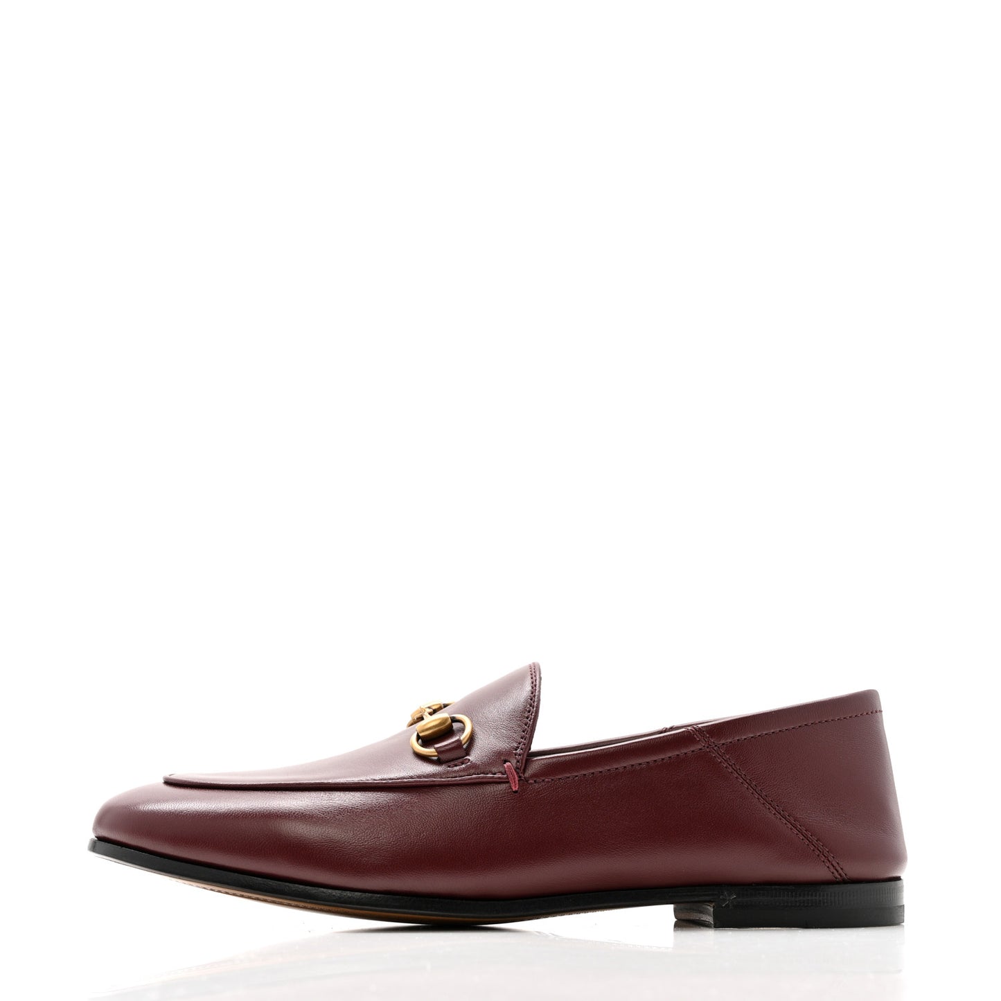 Lambskin Womens Brixton Horsebit Loafers 36.5 Vintage Bordeaux