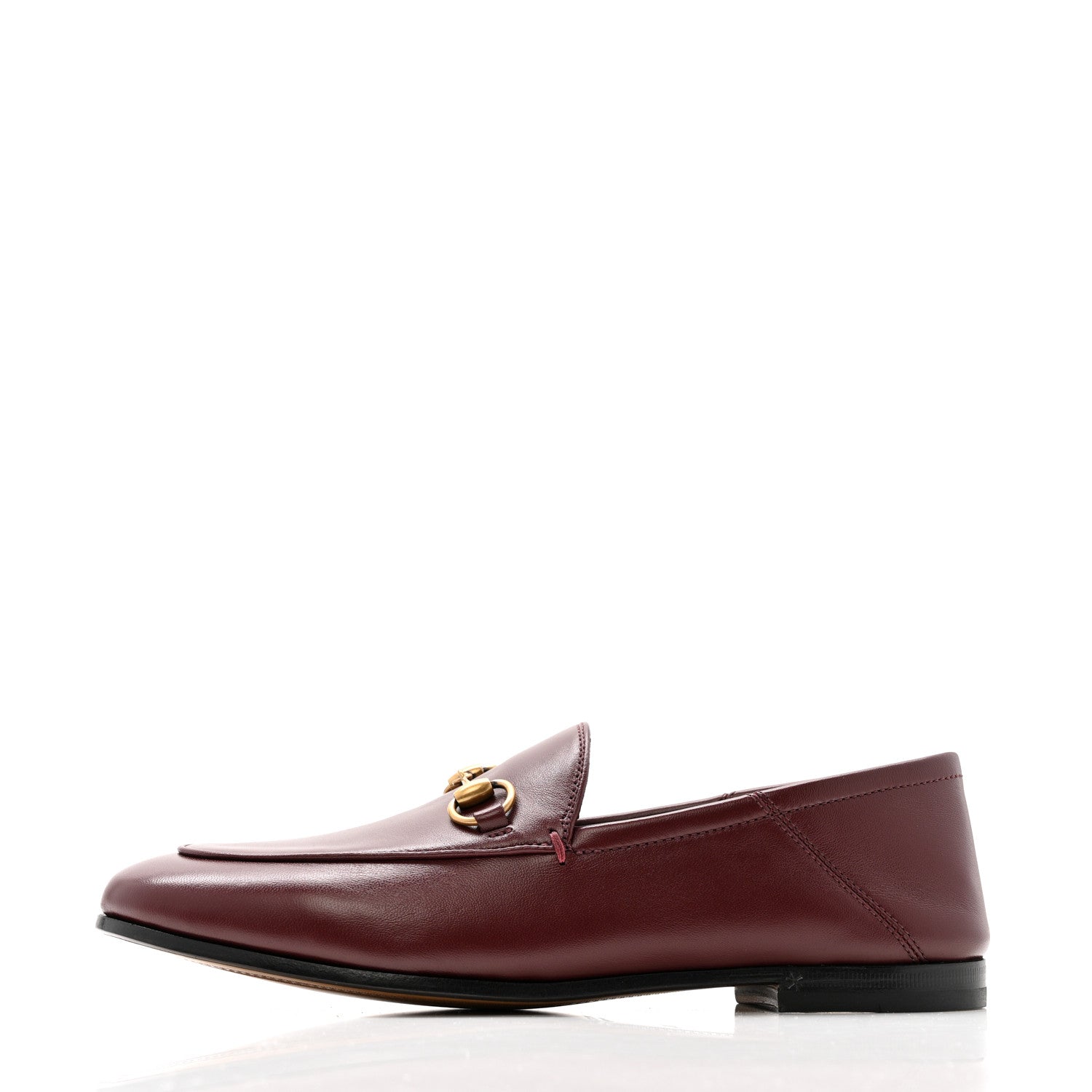 Gucci Lambskin Womens Brixton Horsebit Loafers 36.5 Vintage Bordeaux 1 of 20