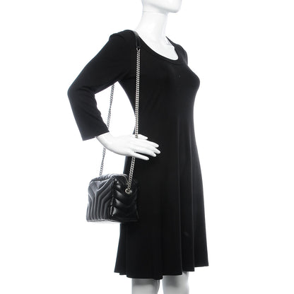 Saint Laurent Calfskin Y Quilted Monogram Small Loulou Bowling Bag Black 2 of 6