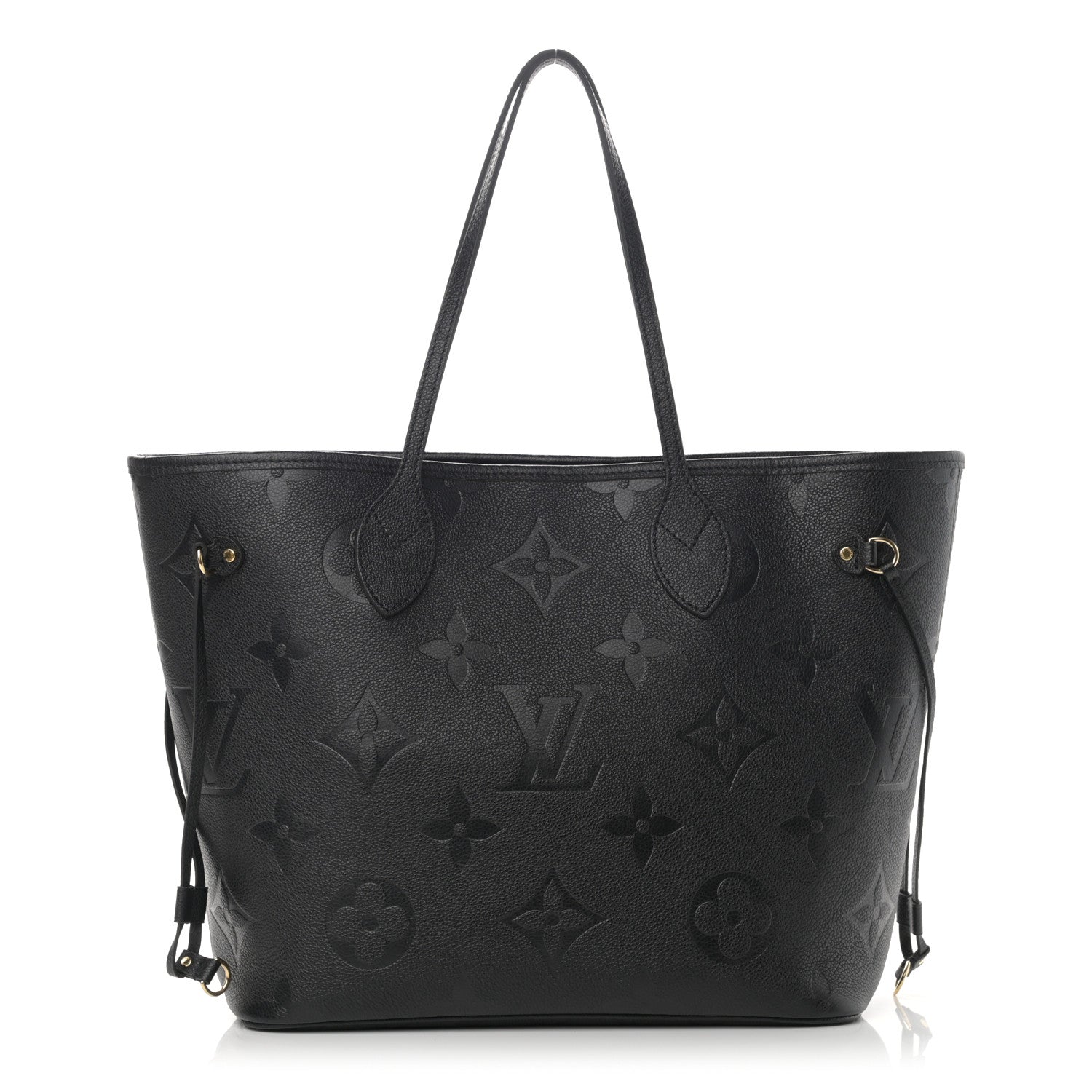Louis Vuitton Empreinte Monogram Giant Neverfull MM Black 3 of 10