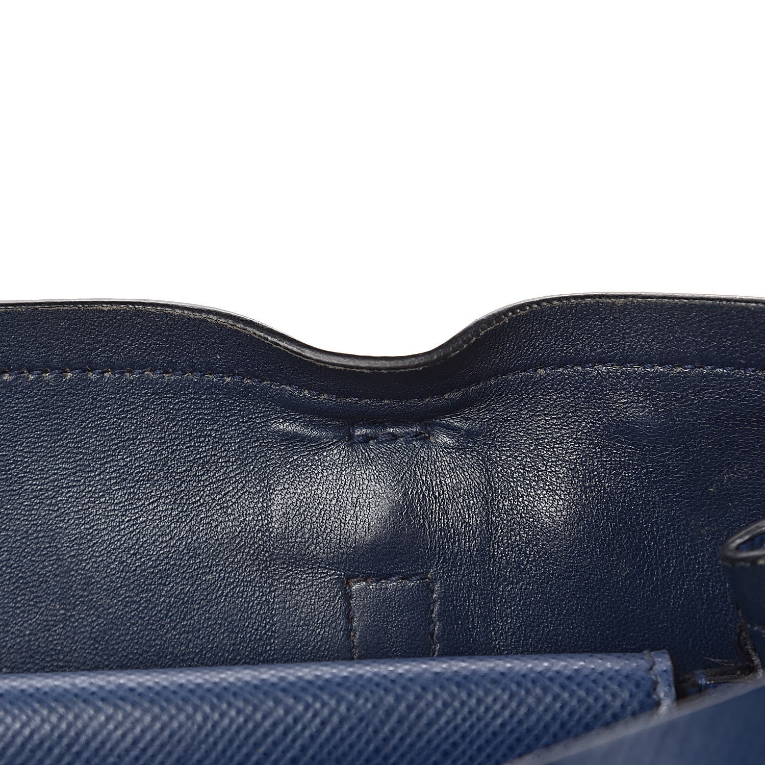 Prada Saffiano Cuir Medium Double Handle Tote Bluette 8 of 28