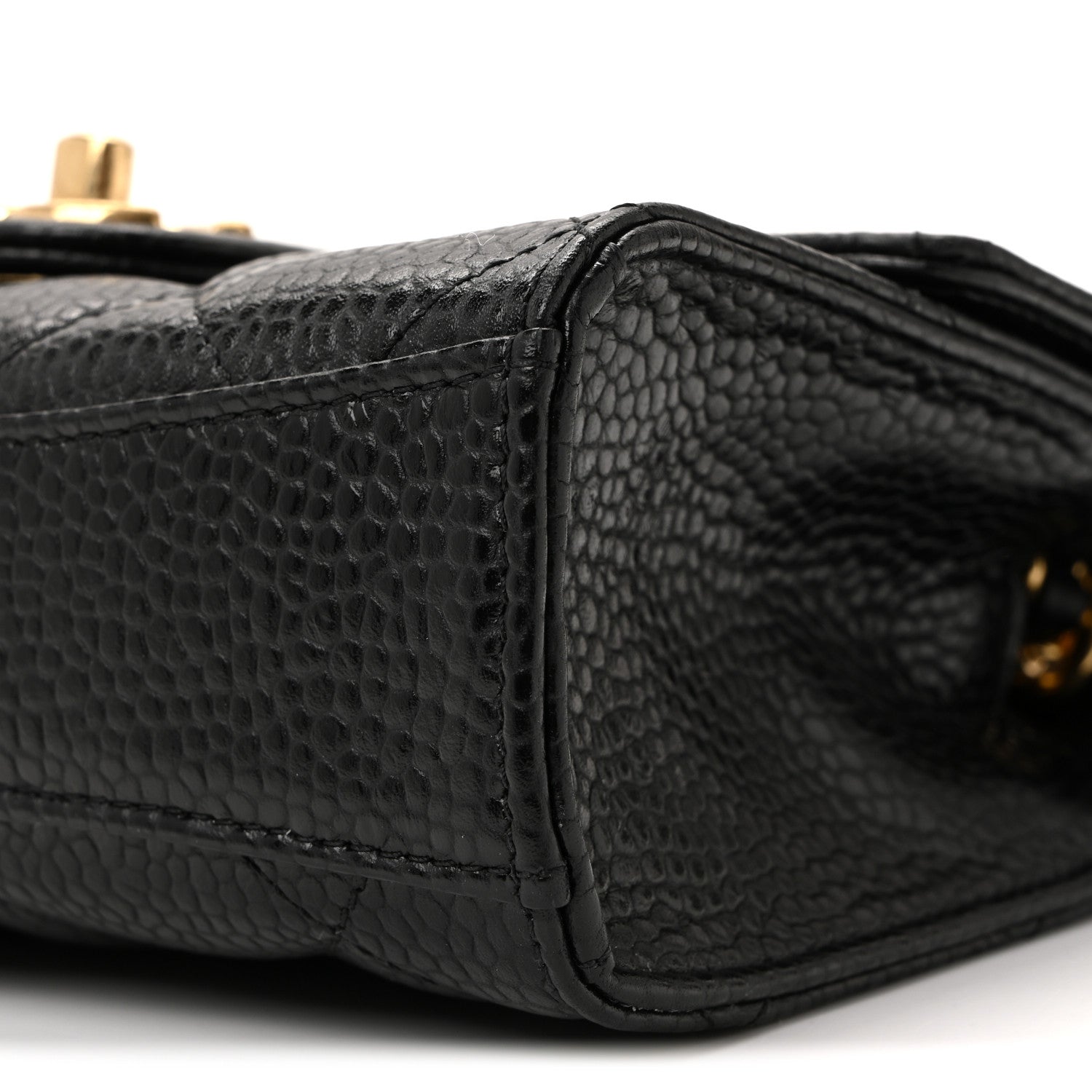 Chanel Grained Calfskin Quilted Cruise Mini Flap Black 26 of 31