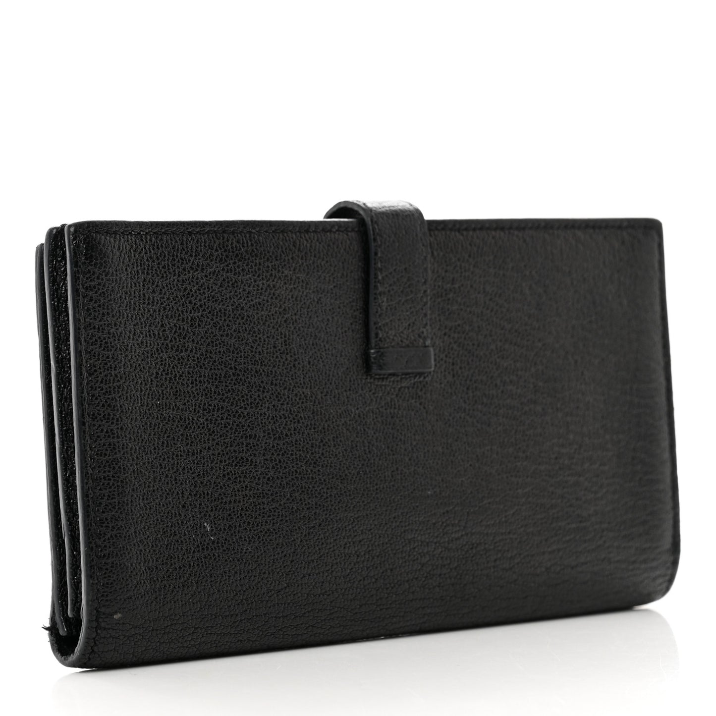 Chèvre Mysore Bearn Gusset Wallet Black
