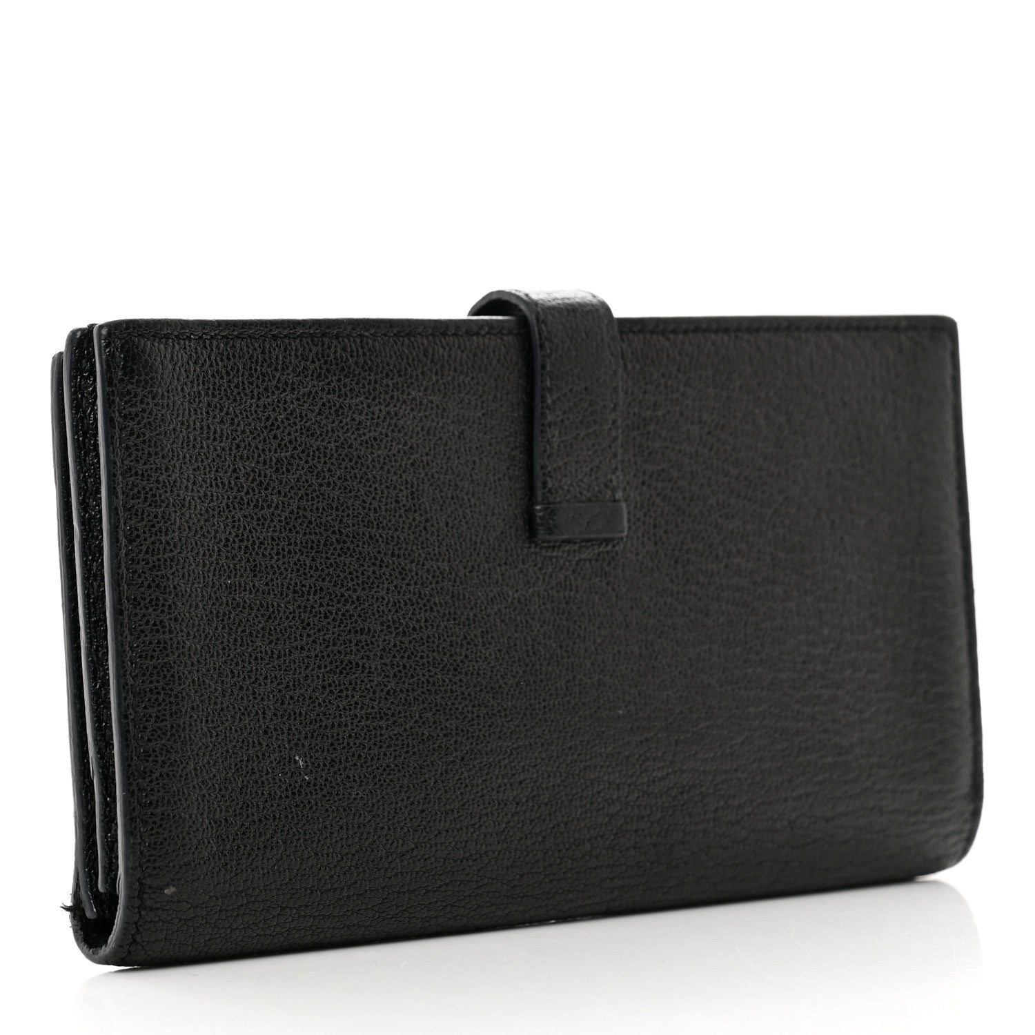 Hermes Chèvre Mysore Bearn Gusset Wallet Black 3 of 8