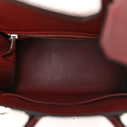 Hermes Madame Calfskin Birkin Sellier 25 Rouge H 5 of 13