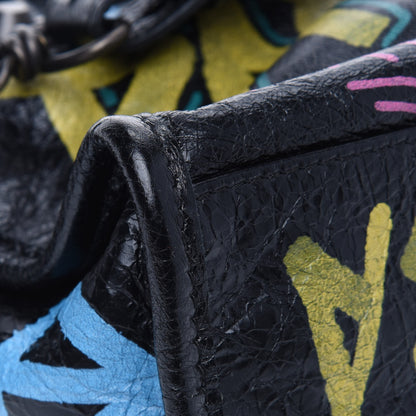 Balenciaga Agneau Arena Graffiti All Over Classic Hardware Mini City Black Multicolor 9 of 10