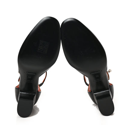 Hermes Goatskin Baby 55 Pumps 36 Black 5 of 8