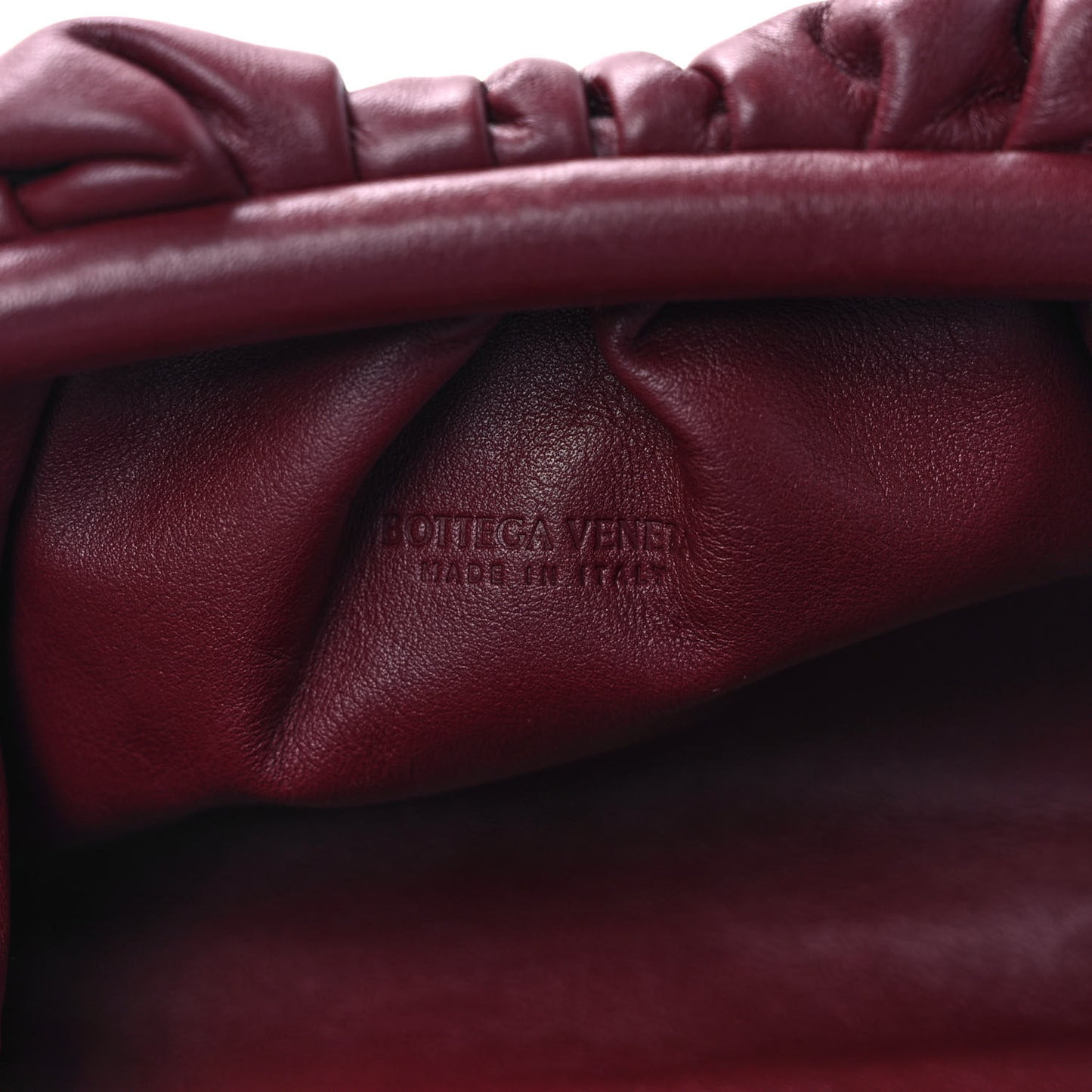 Butter Calfskin The Mini Pouch Bordeaux
