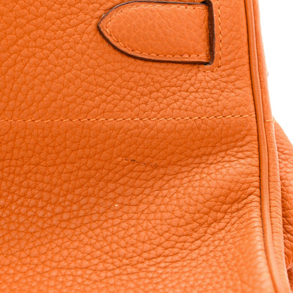 Hermes Taurillon Clemence JPG Birkin 42 Orange 27 of 30