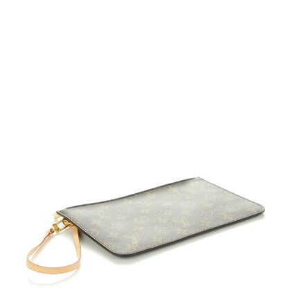 Louis Vuitton Monogram Neverfull MM GM Pochette Abricot 4 of 7