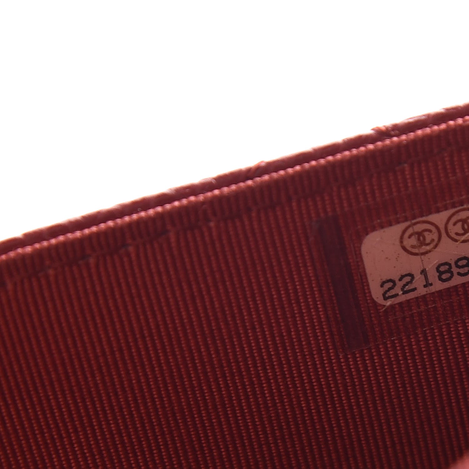 Chanel Caviar Quilted Wallet on Chain WOC Red 8 of 11