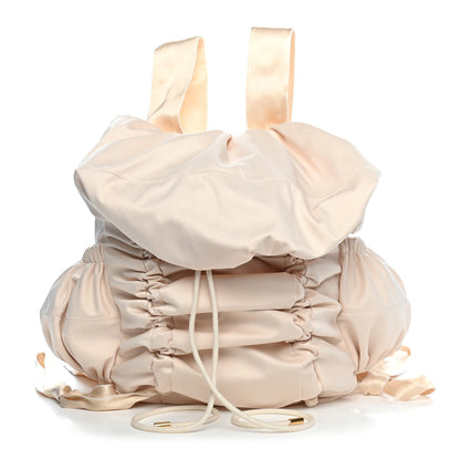 Balenciaga Satin Backpack Beige 1 of 9