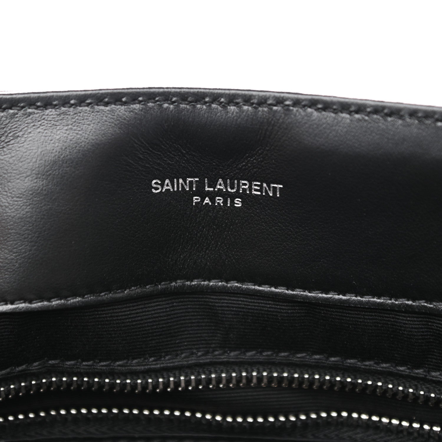 Saint Laurent Calfskin Y Quilted Monogram Medium Loulou Chain Satchel Black 5 of 10
