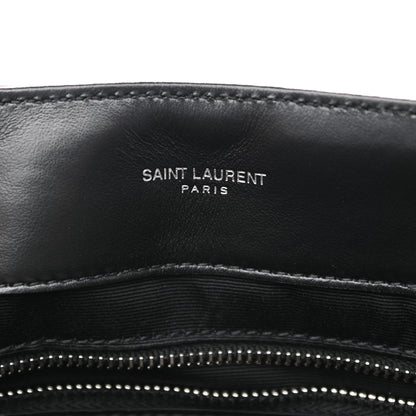 Saint Laurent Calfskin Y Quilted Monogram Medium Loulou Chain Satchel Black 5 of 10