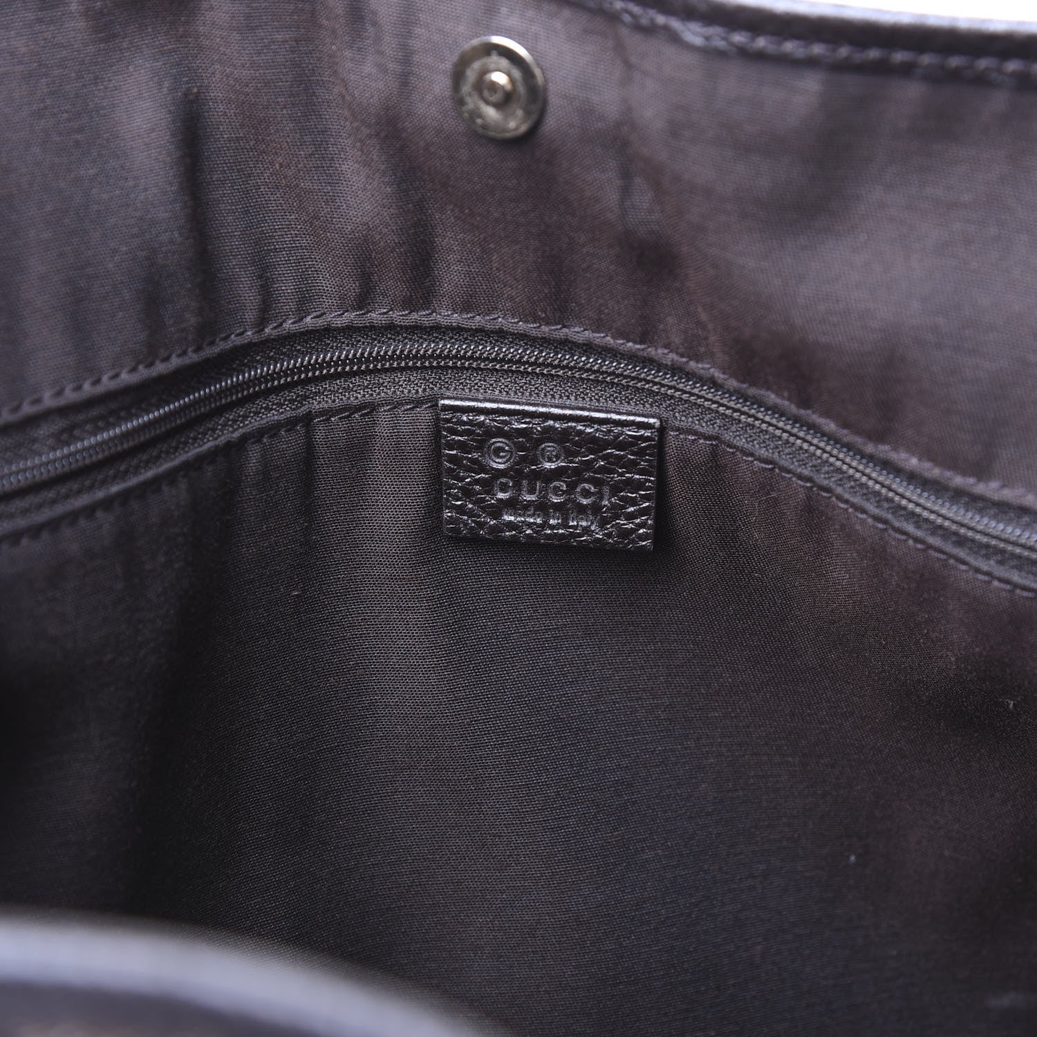 Gucci Monogram Tote Dark Brown 9 of 12