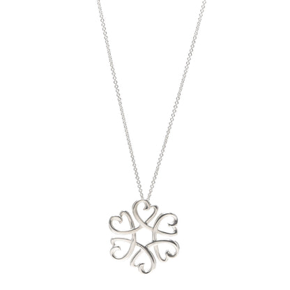 Tiffany Sterling Silver Paloma Picasso Loving Hearts Pendant Necklace 1 of 6