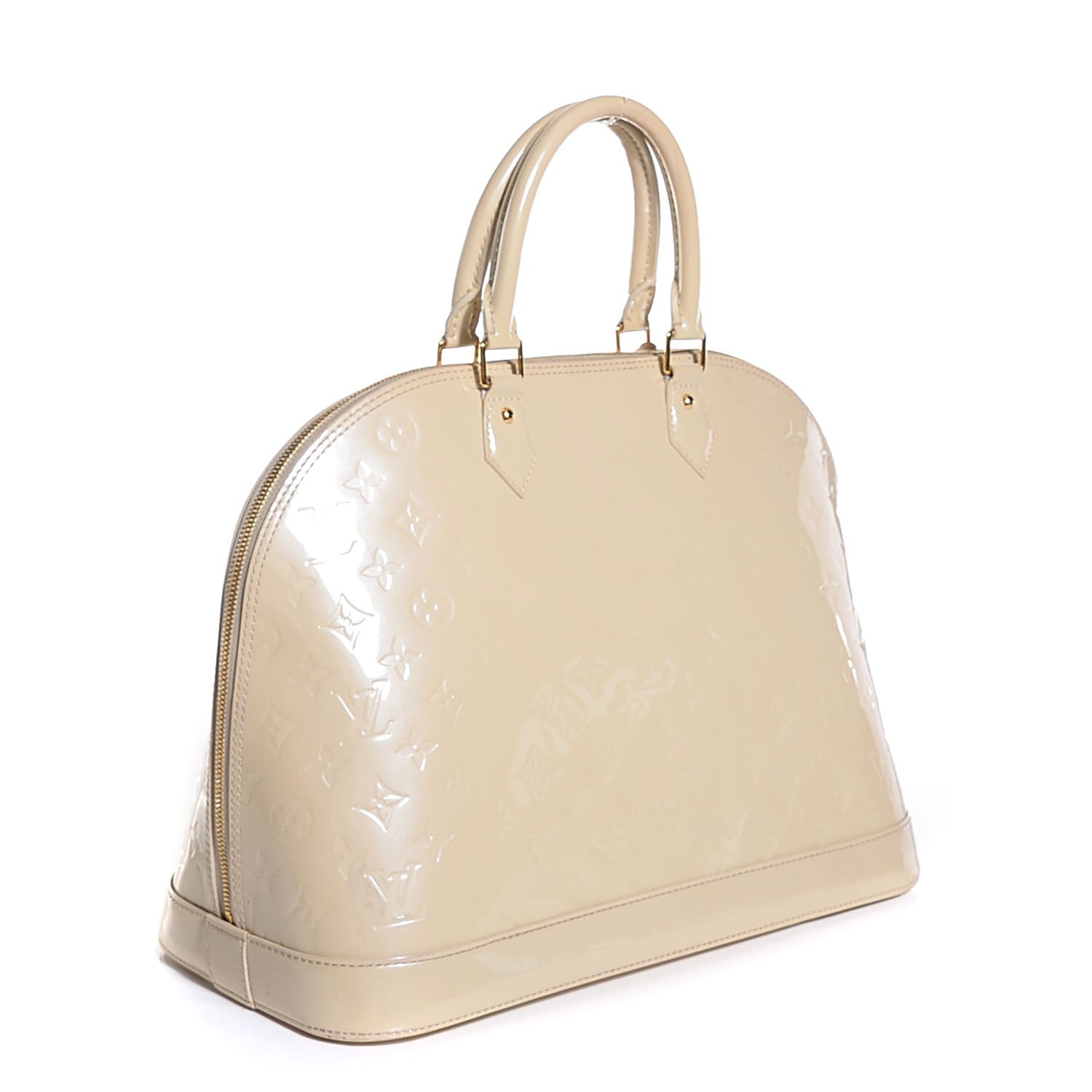 Louis Vuitton Vernis Alma GM Blanc Corail 3 of 7