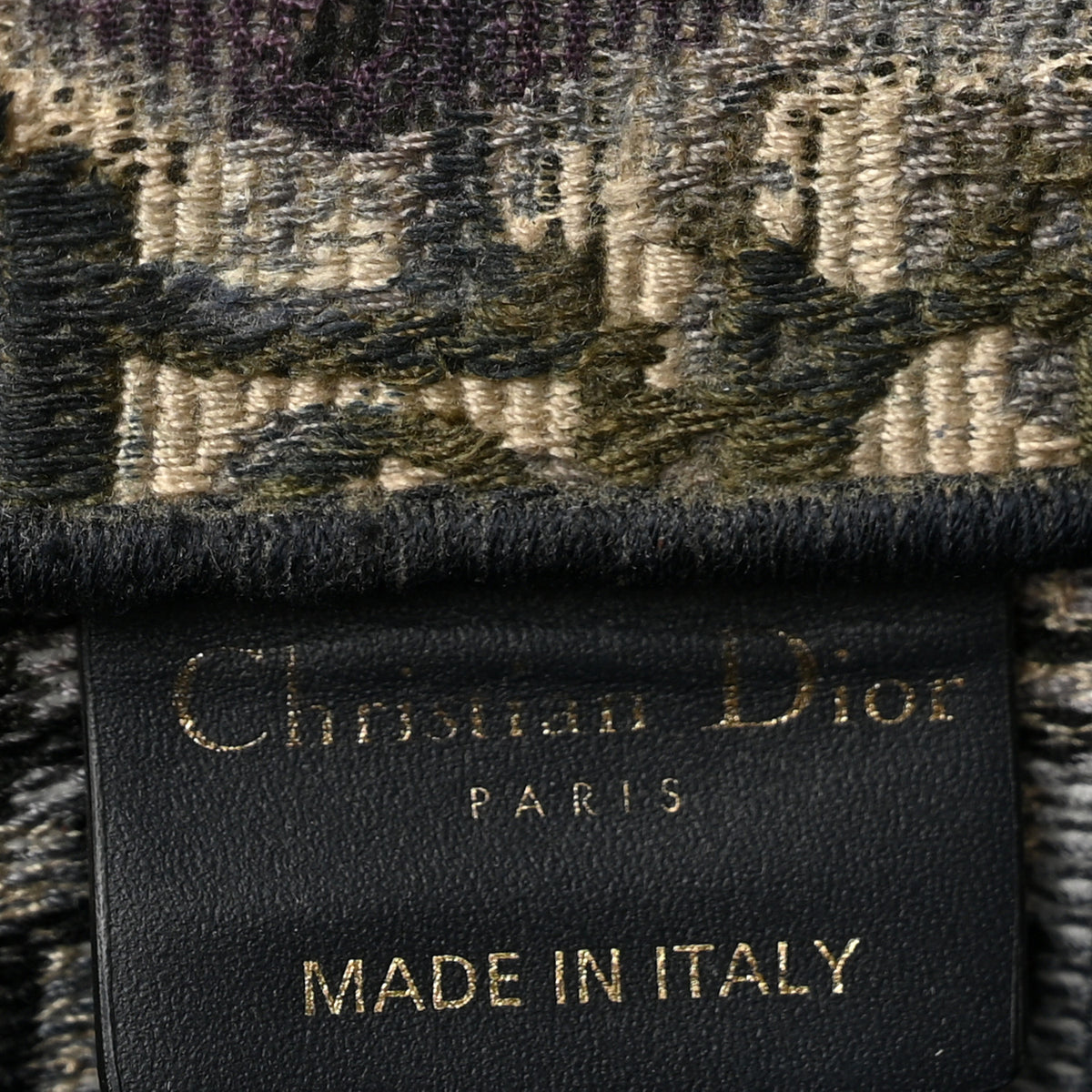 Christian Dior Oblique Medium Book Tote Blue Multicolor 11 of 13
