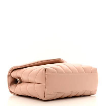 Saint Laurent Calfskin Y Quilted Monogram Toy Loulou Crossbody Bag Tender Pink 4 of 11